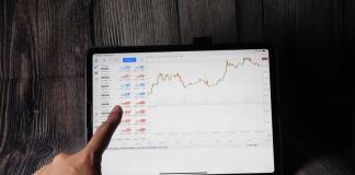 Platforma inwestycyjna MetaTrader na ekranie urządzenia mobilnego